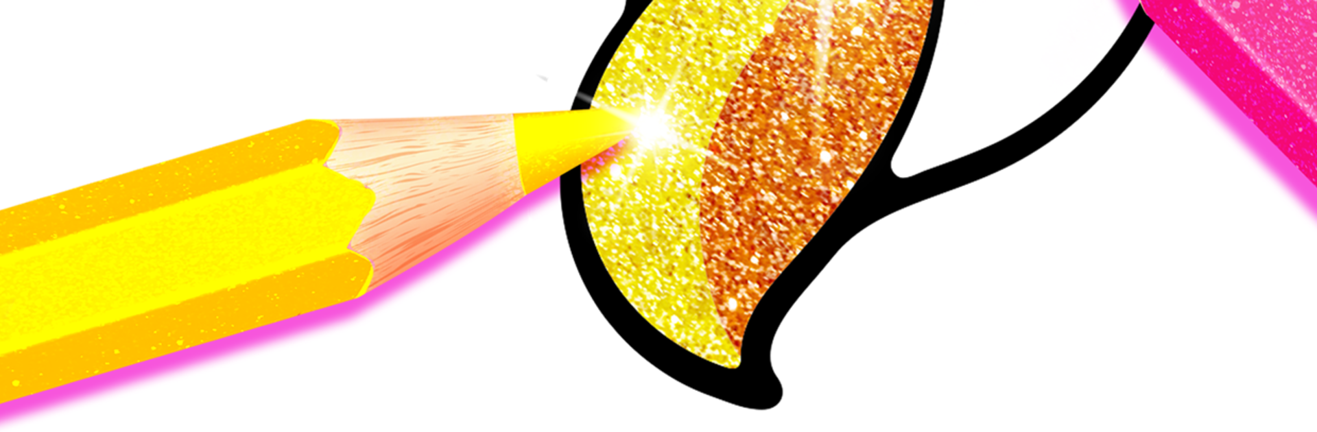 Rainbow Glitter Coloring Book