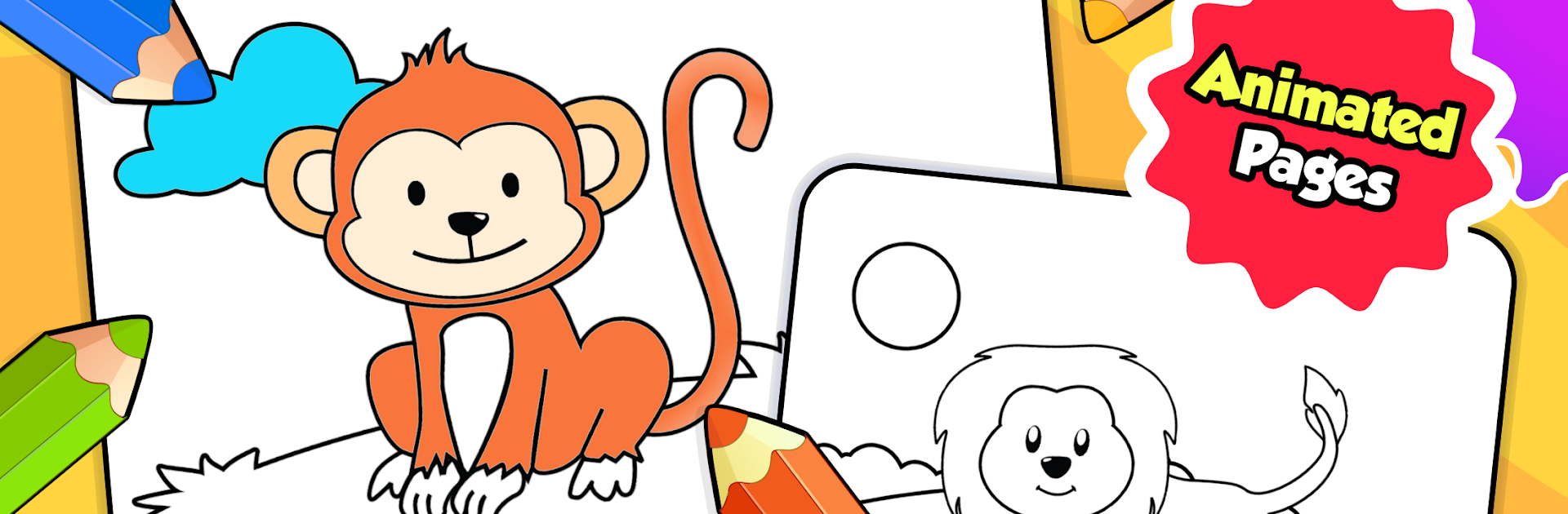 Baby Coloring games for kids with Glow Doodle