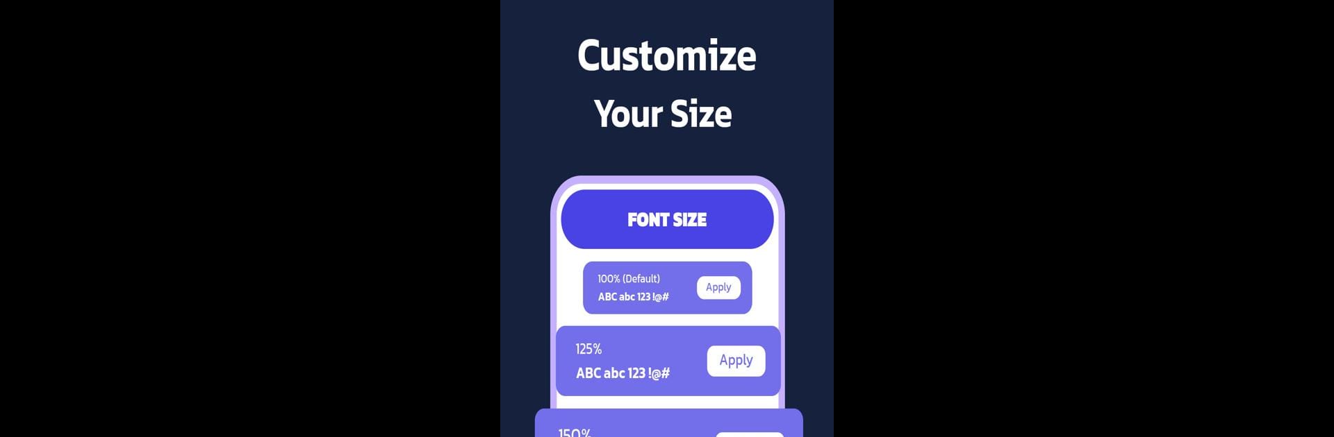 Big Font - Change text size