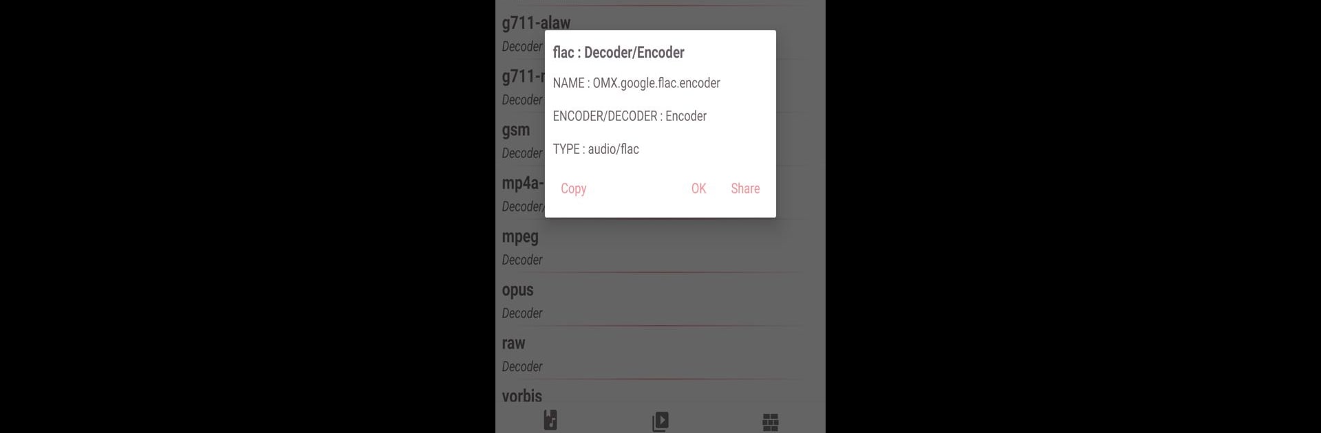 Media Codec Info