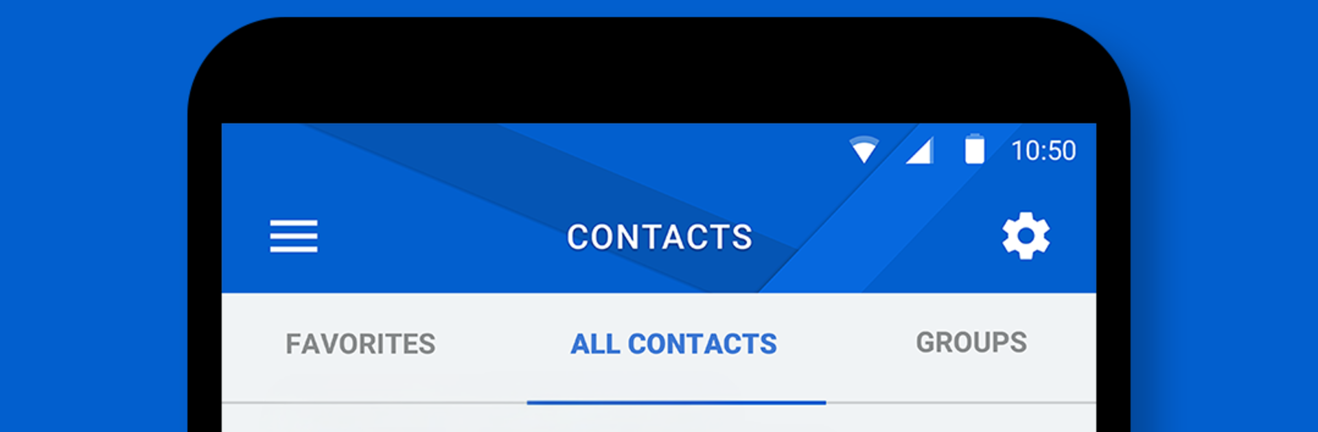 BlackBerry Hub+ Contacts