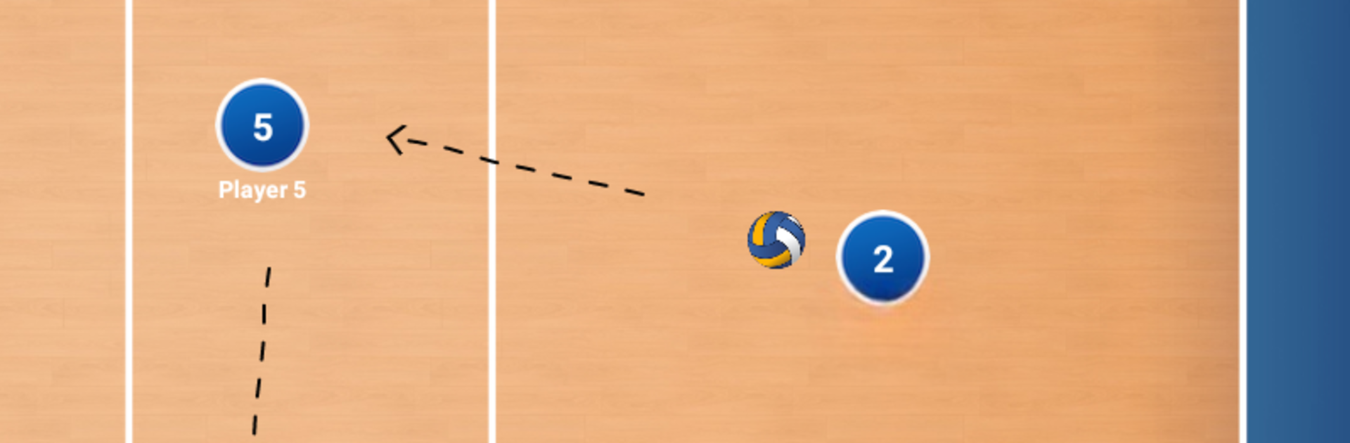 Coach Tactic Board: Volley