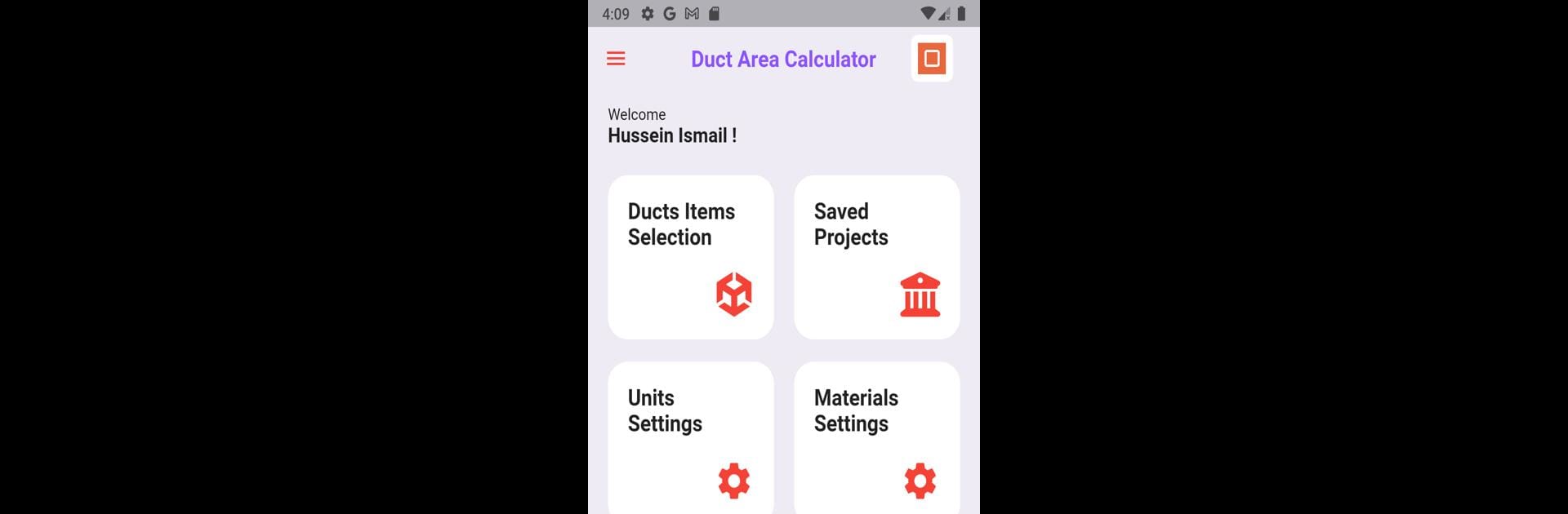 Duct Area PRO