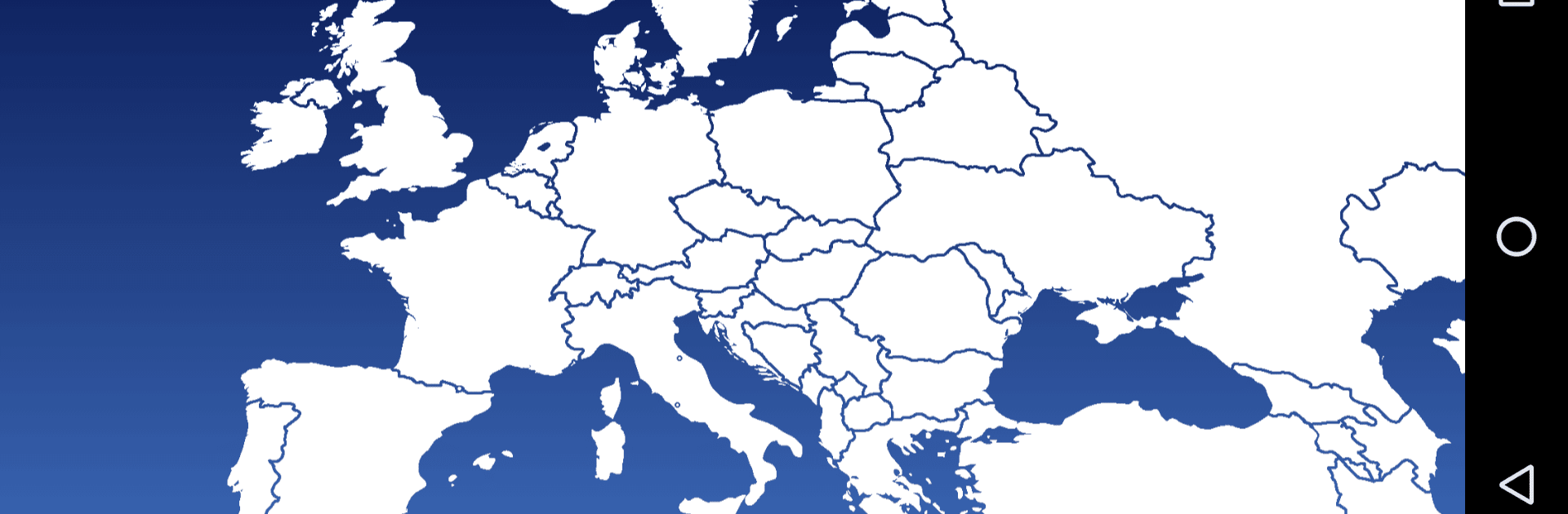 Juego de Mapa de Europa - País