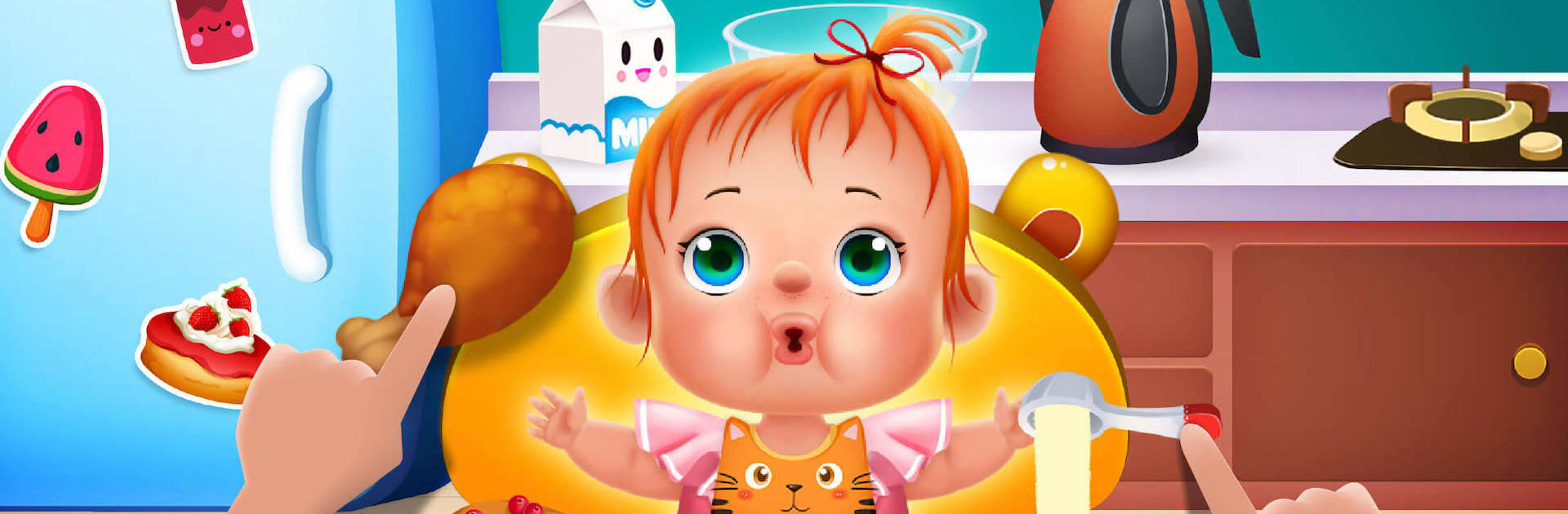 Baby care game for kids