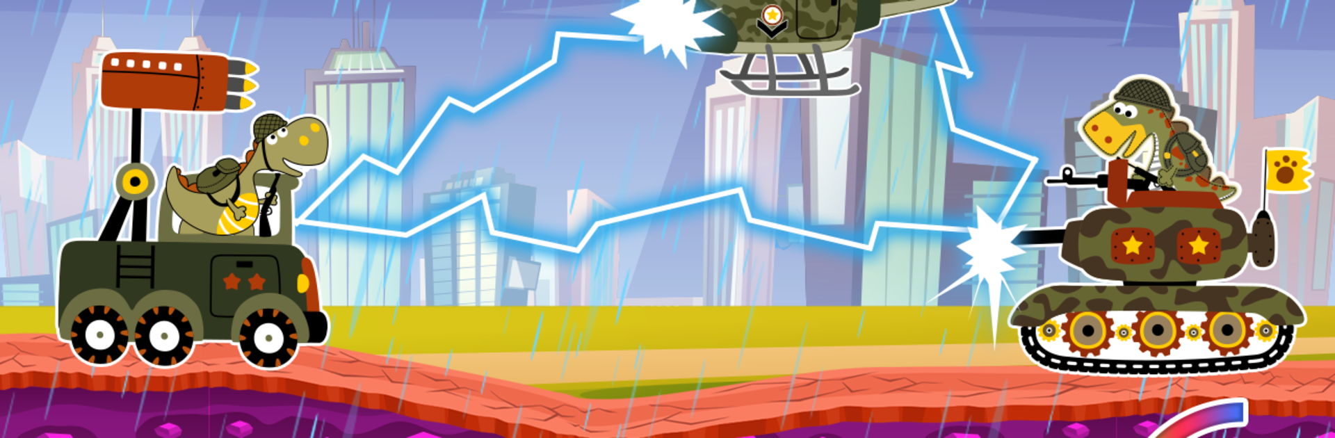 Dino Tanks Offroad Battle Game