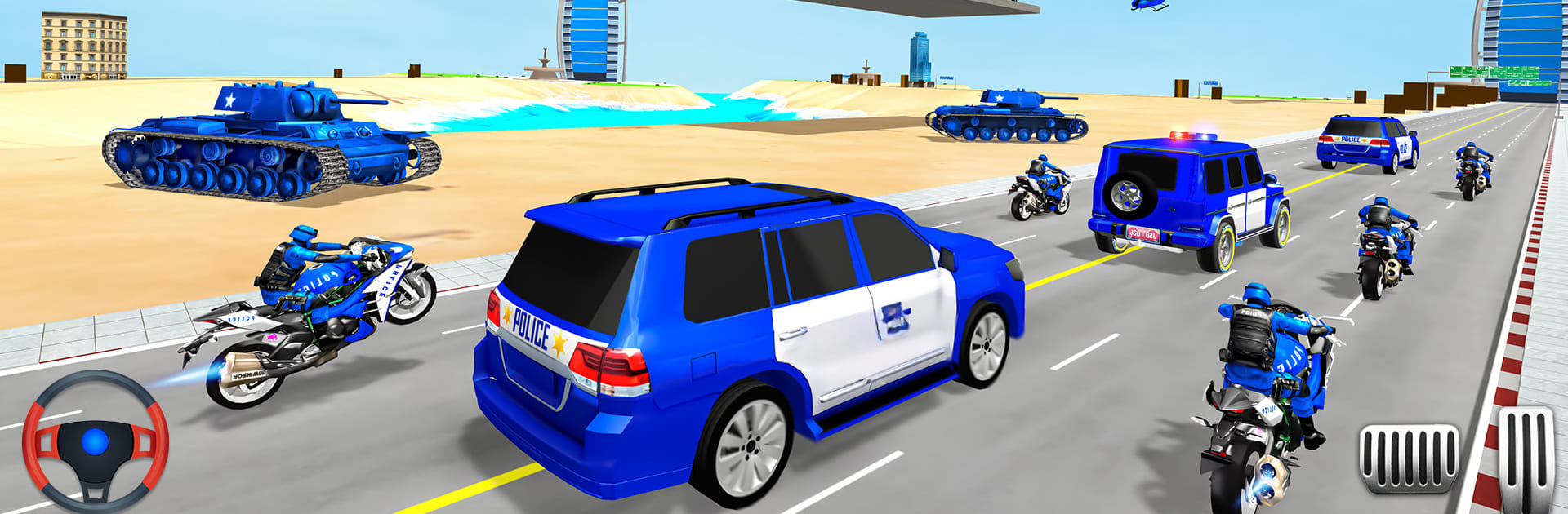 Police Car Transport Games 3D