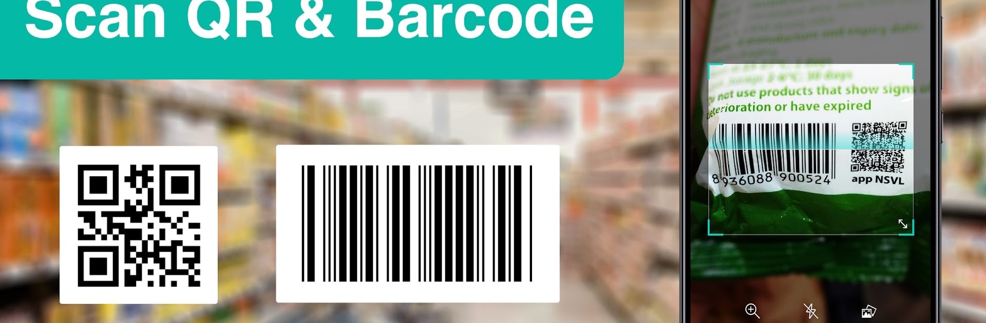 QR code reader & Barcode scanner (no ads)