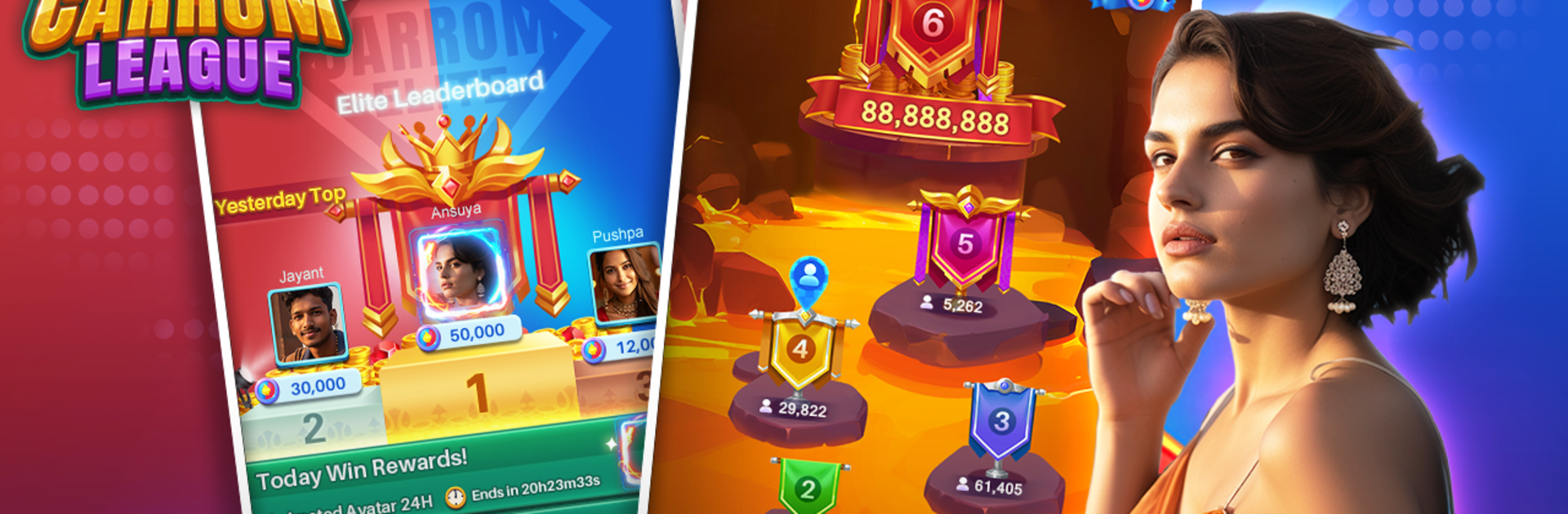 Carrom League: Friends Online