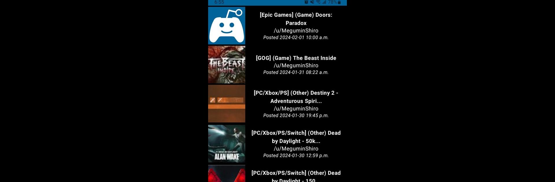 Free Game Findings