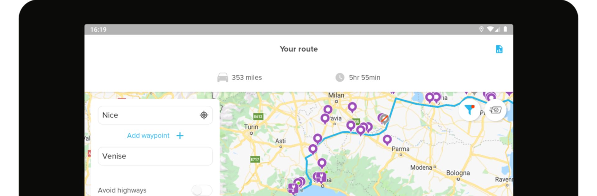 Chargemap - Charging stations