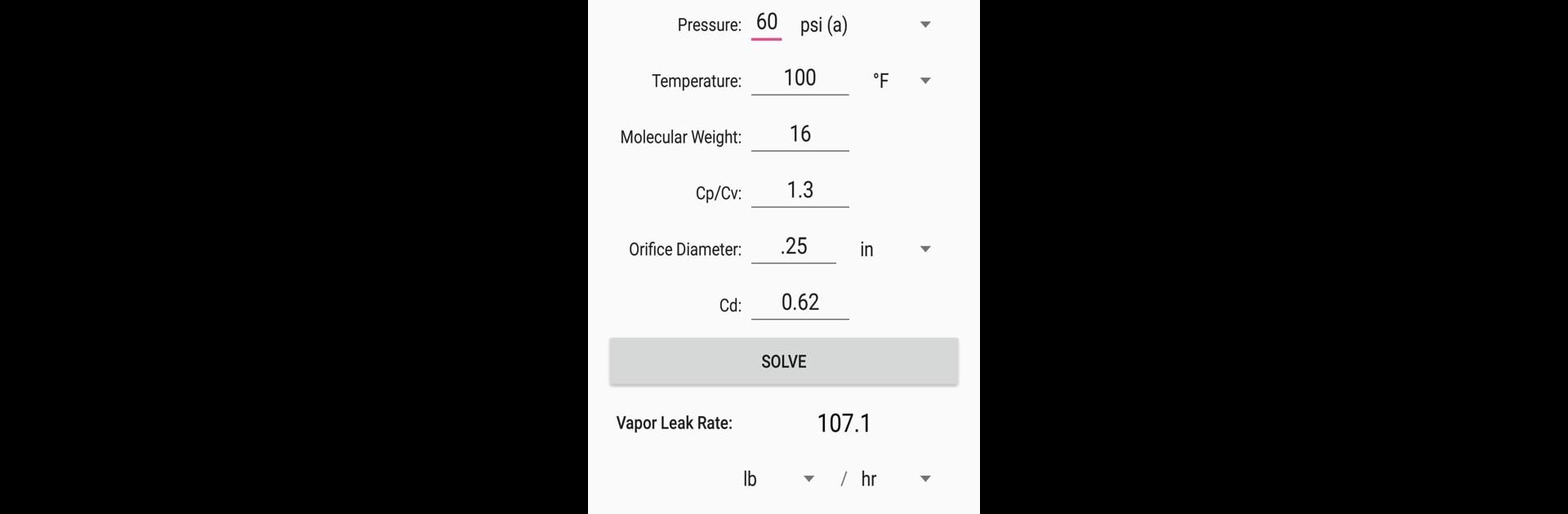 Leak Rate