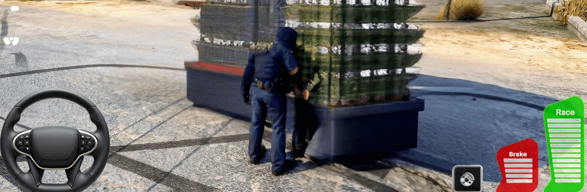Highway Police Car Patrol Game