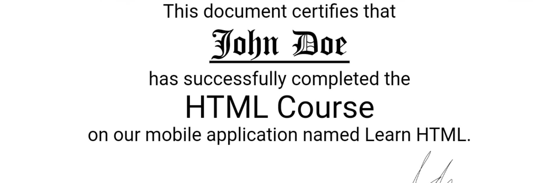 Learn HTML