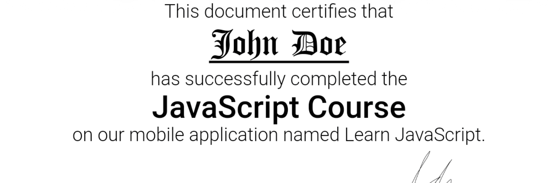 Learn JavaScript