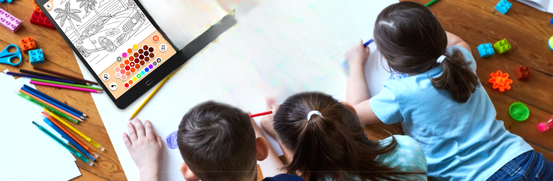 Ausmalbilder für Kinder: Autos