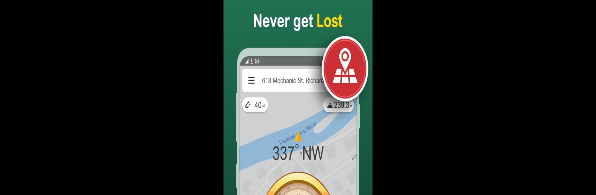 Digital Compass Free – Smart Compass for Android
