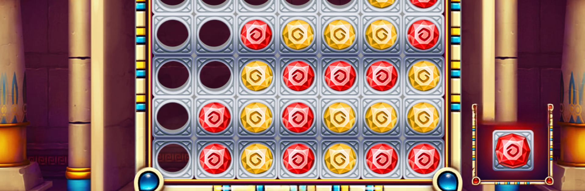 4 Gems in a Row: Pharaoh table