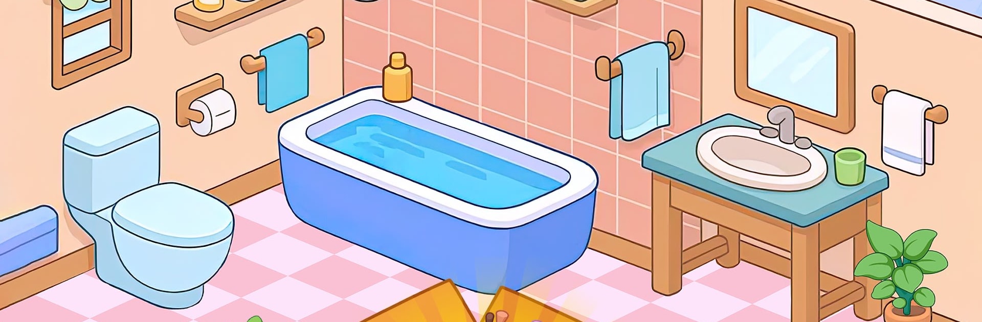 Cozy Decor Room: Unpacking Box