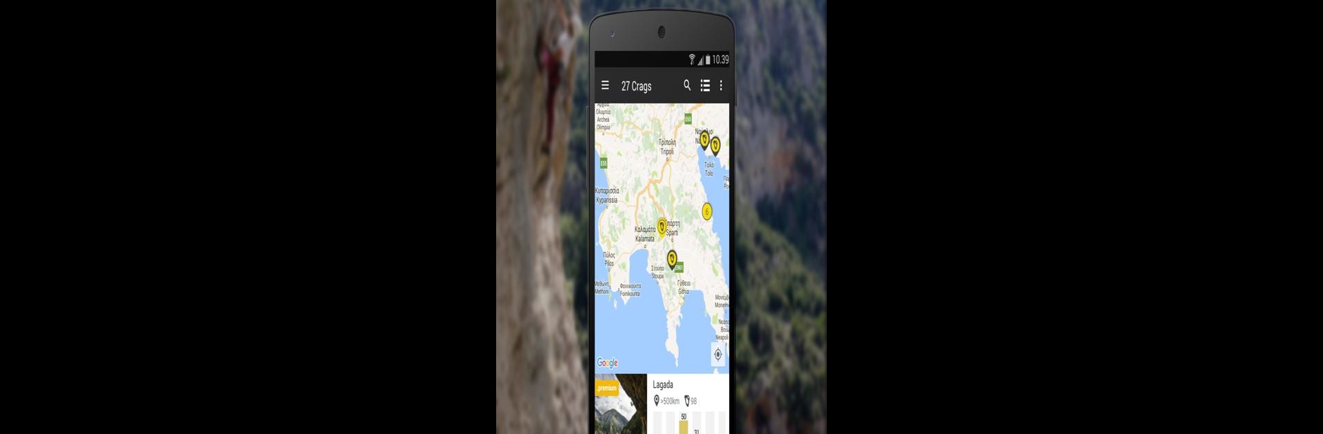 27 Crags - Rock Climbing App