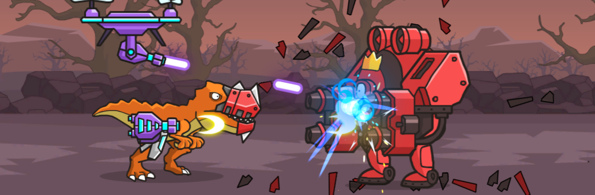 CyberDino: T-Rex vs Robots