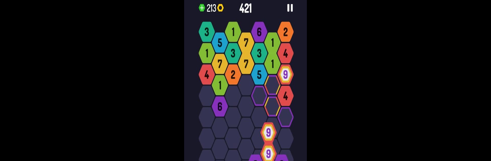UP 9 - Hexa Puzzle! Merge Numbers to get 9