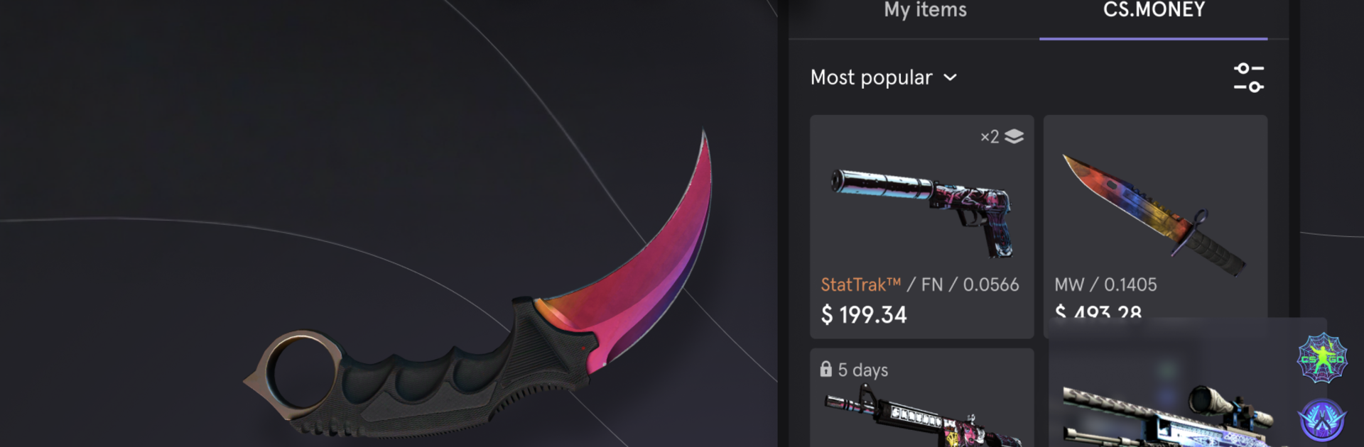 CS.MONEY ‒ Trade CS2 skins
