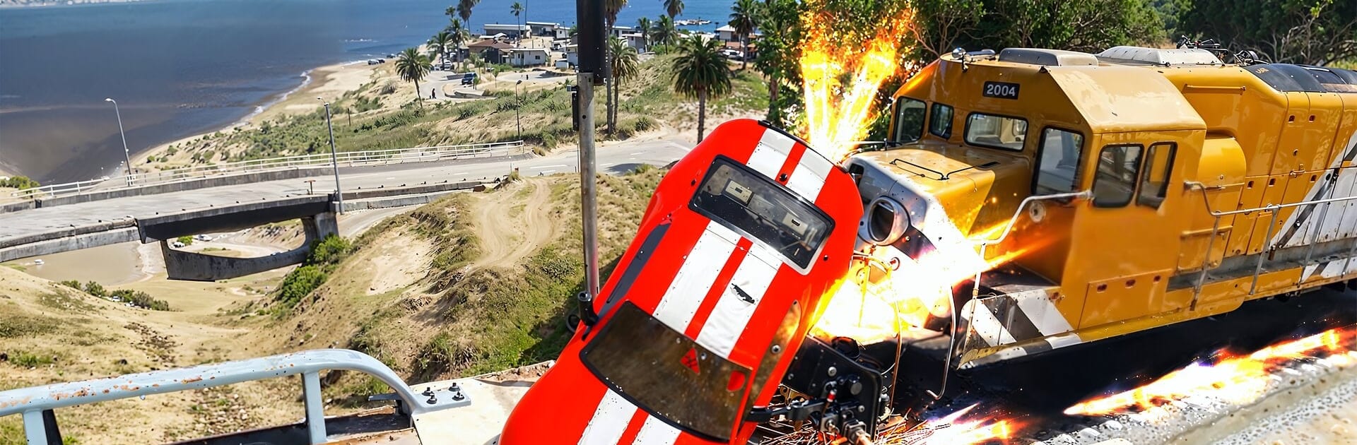 Big Ramp Jump - Super Car Race