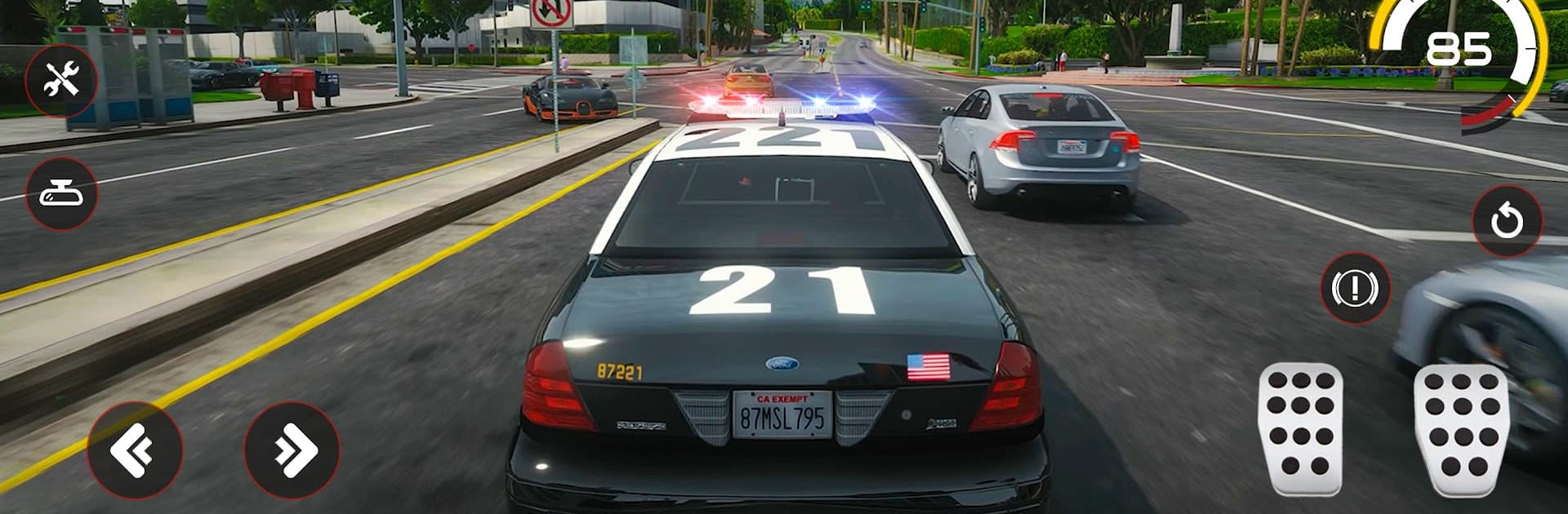 Highway Police Chase Car Games