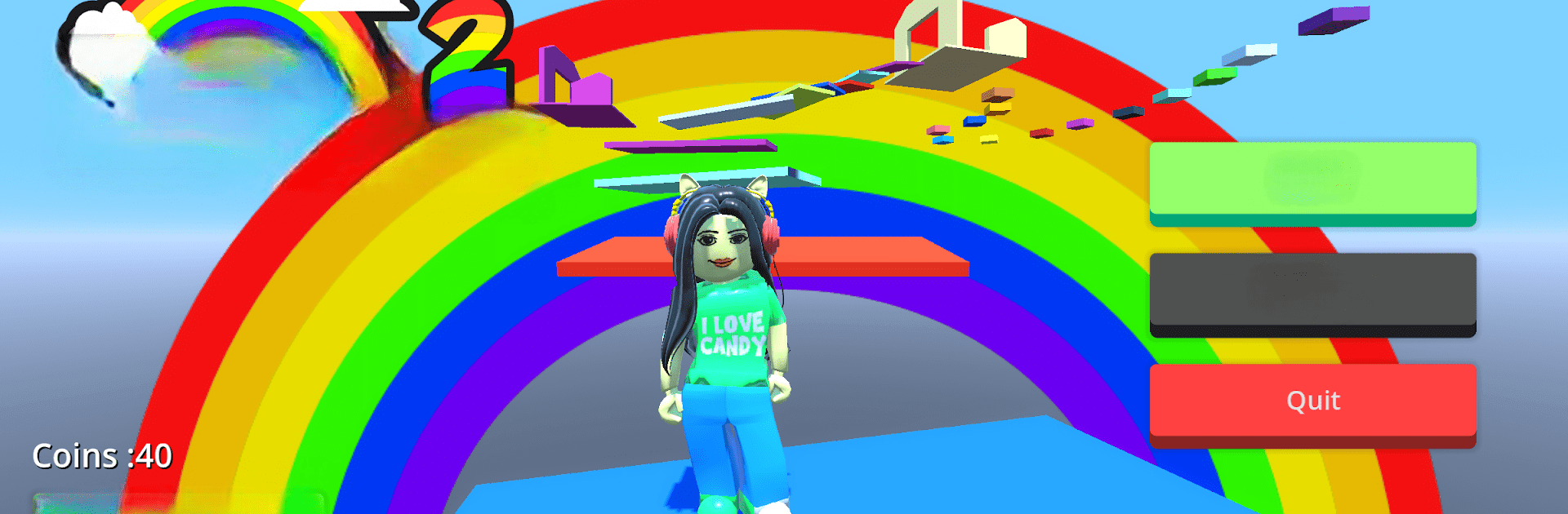 Rainbow Obby Parkour 2