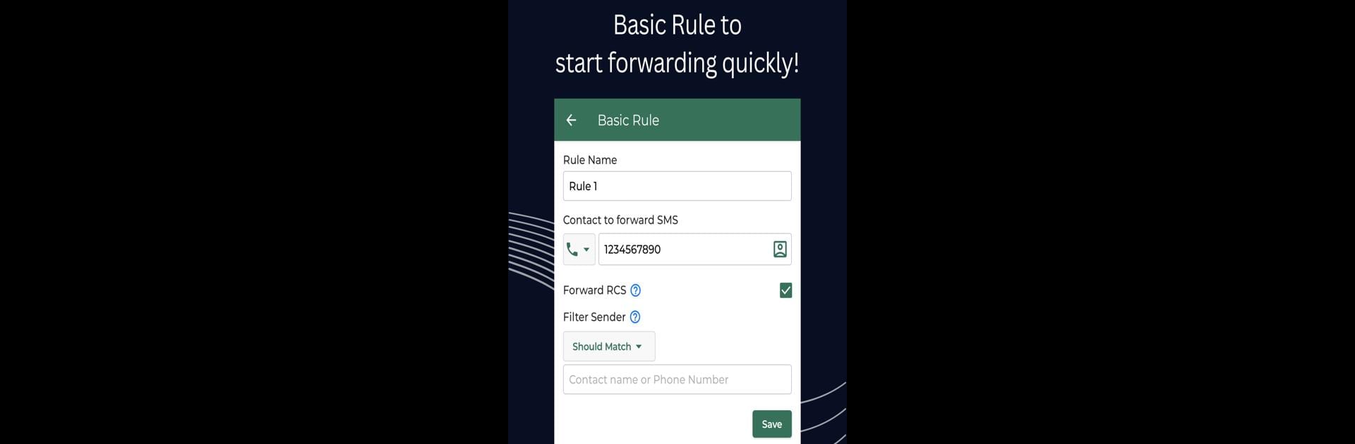 Forward SMS