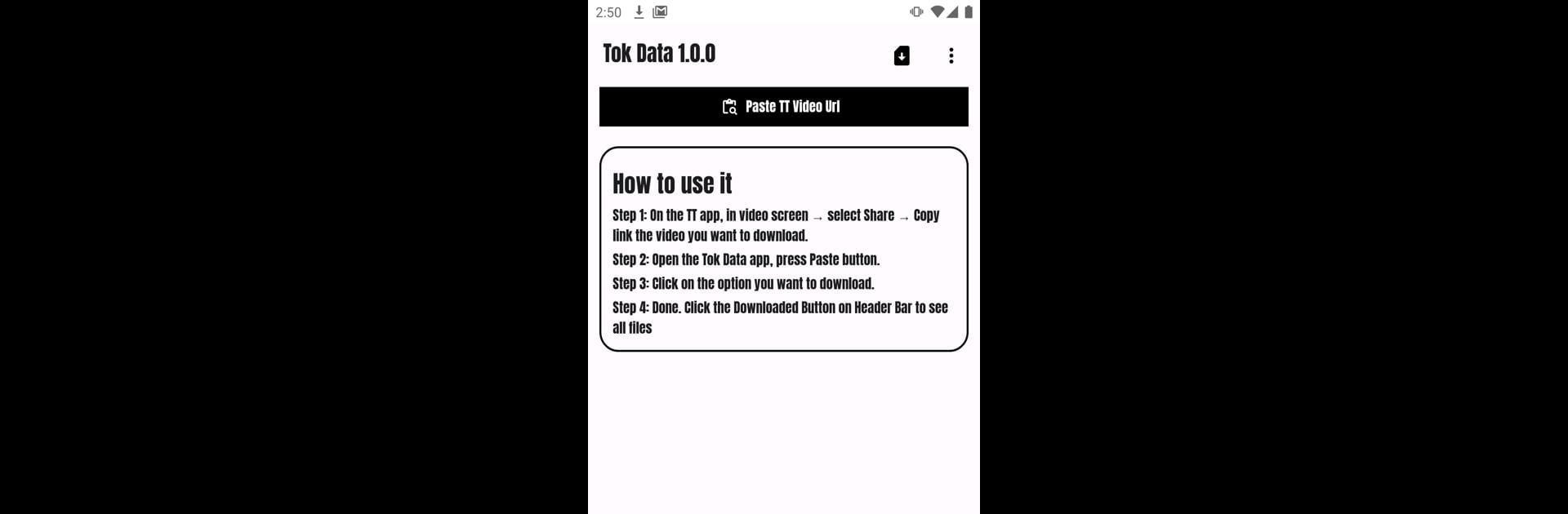 Tik Data - Video Downloader