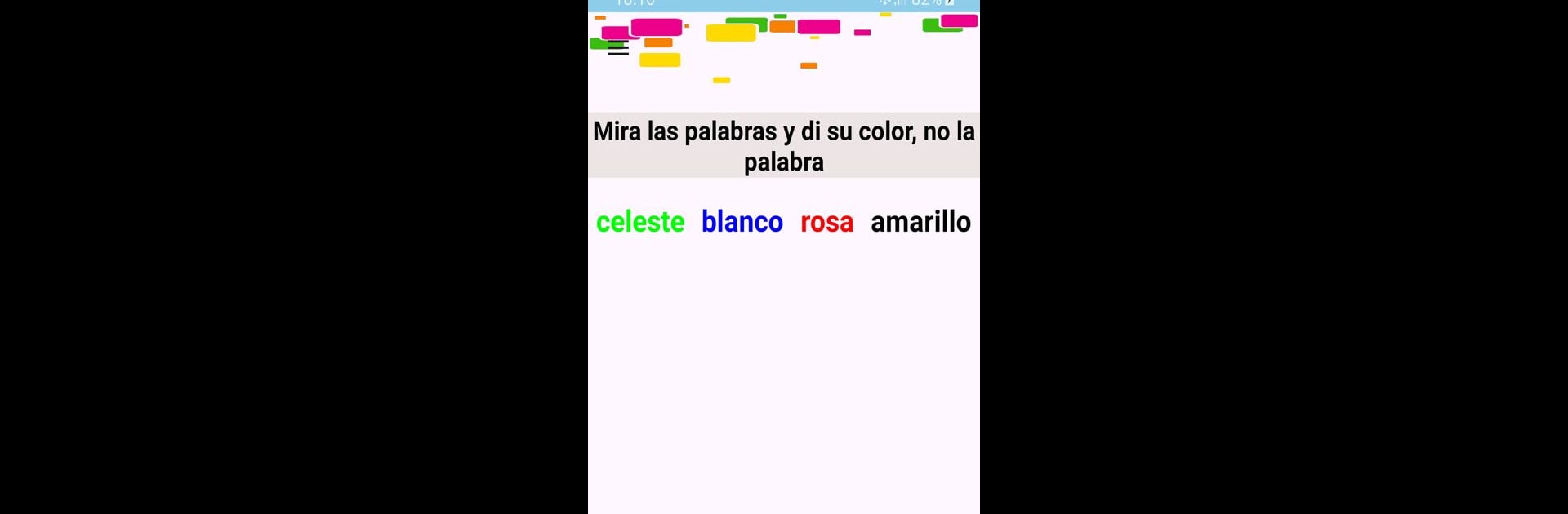 Di el color de la palabra
