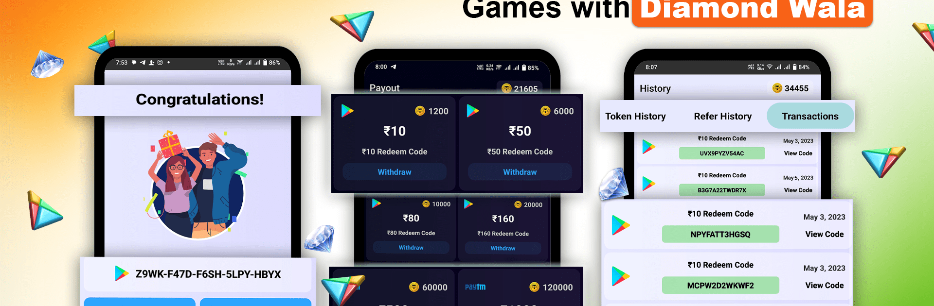 Diamond Wala - Get Redeem Code
