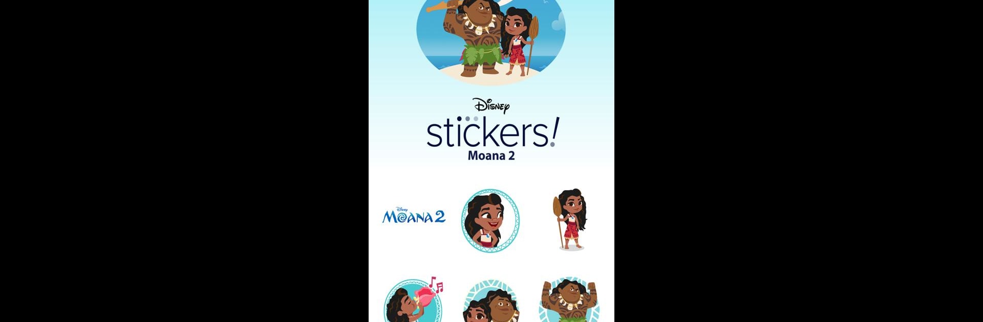 Disney Stickers: Vaiana 2