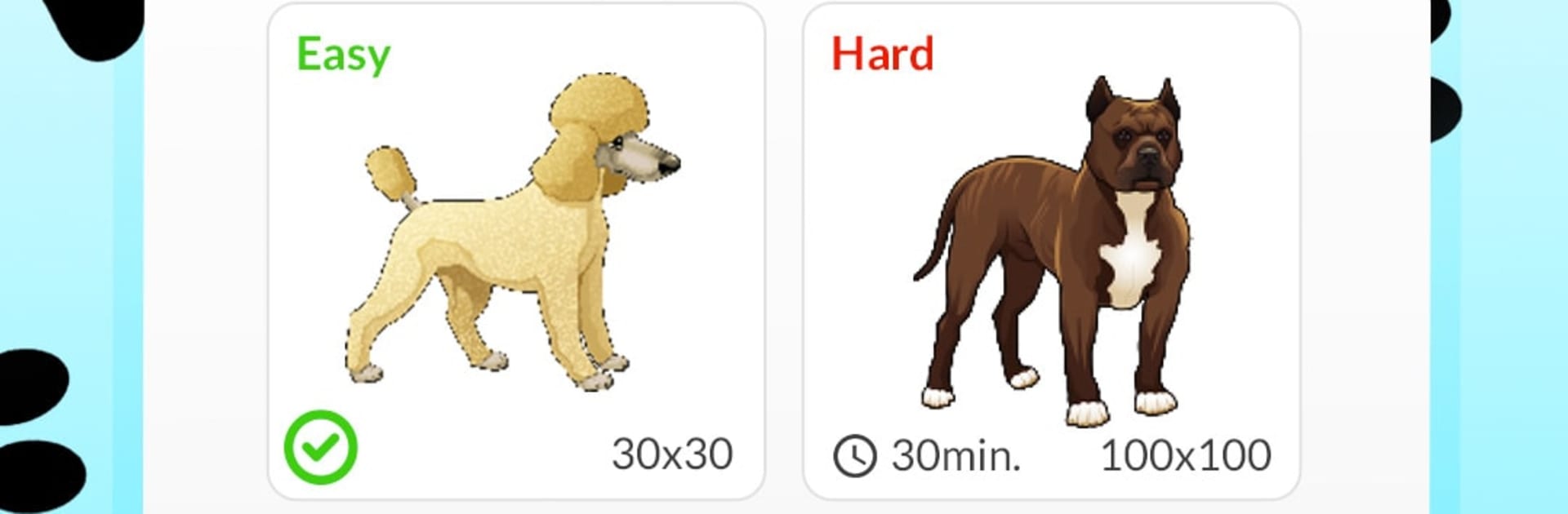 Dog Pixel Art Paint by Numbers