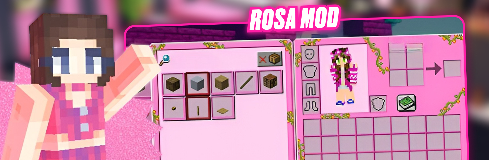 Barbie Minecraft Mod Casa Rosa