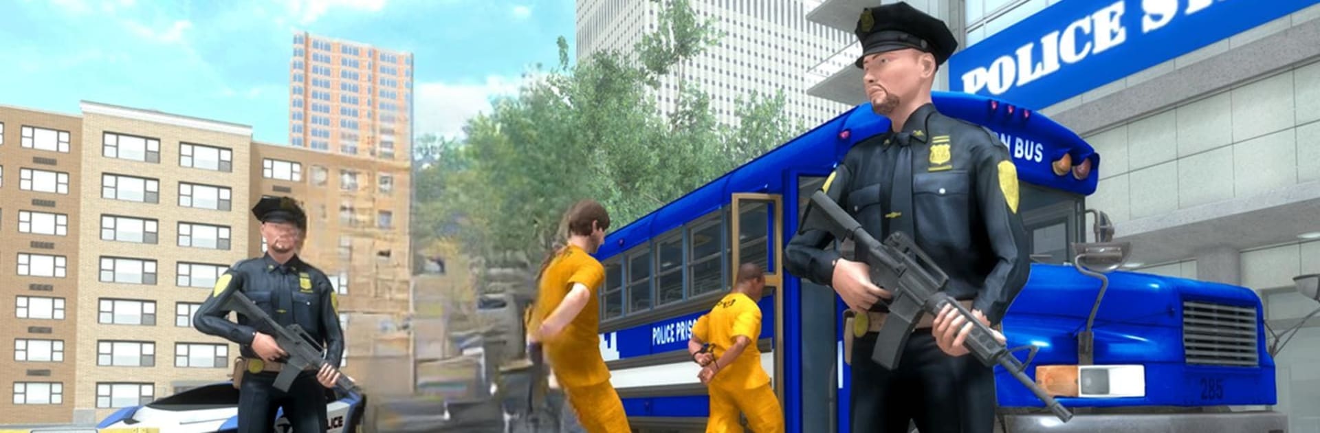 US Police Prisoner Transport Bus Driving Simulator
