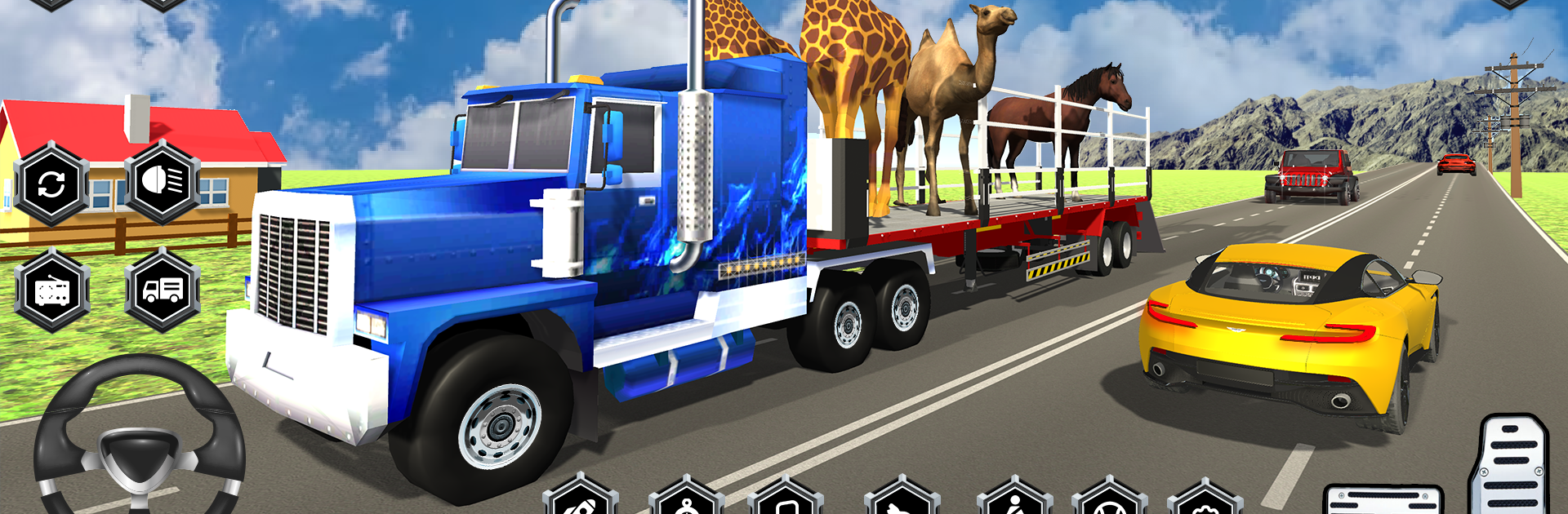Animal Transporter Truck Game