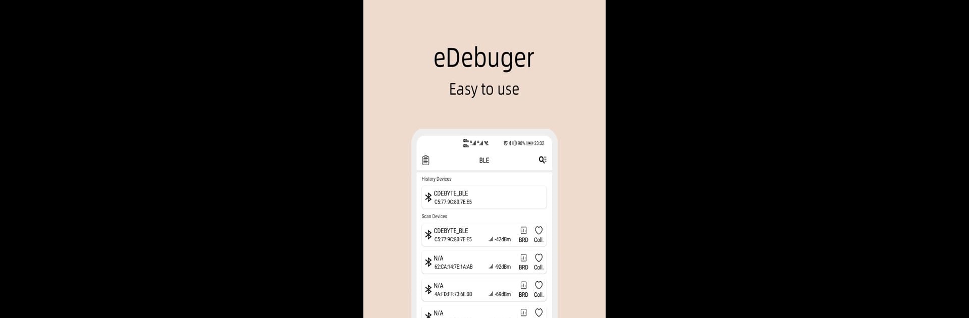 BlueTooth Terminal eDebugger