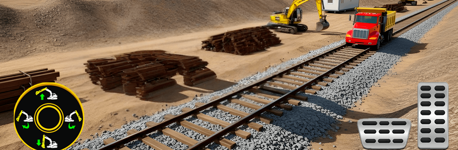 Heavy Construction JCB Sim 3D