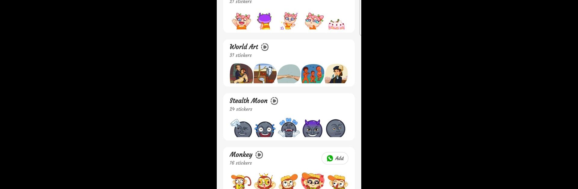 Animated Stickers For WhatsApp