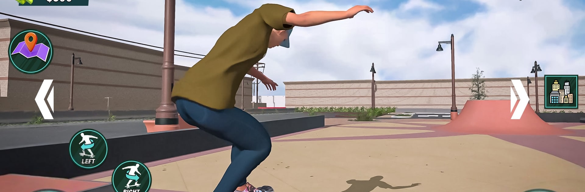 Skate Stunt Run Race Simulator