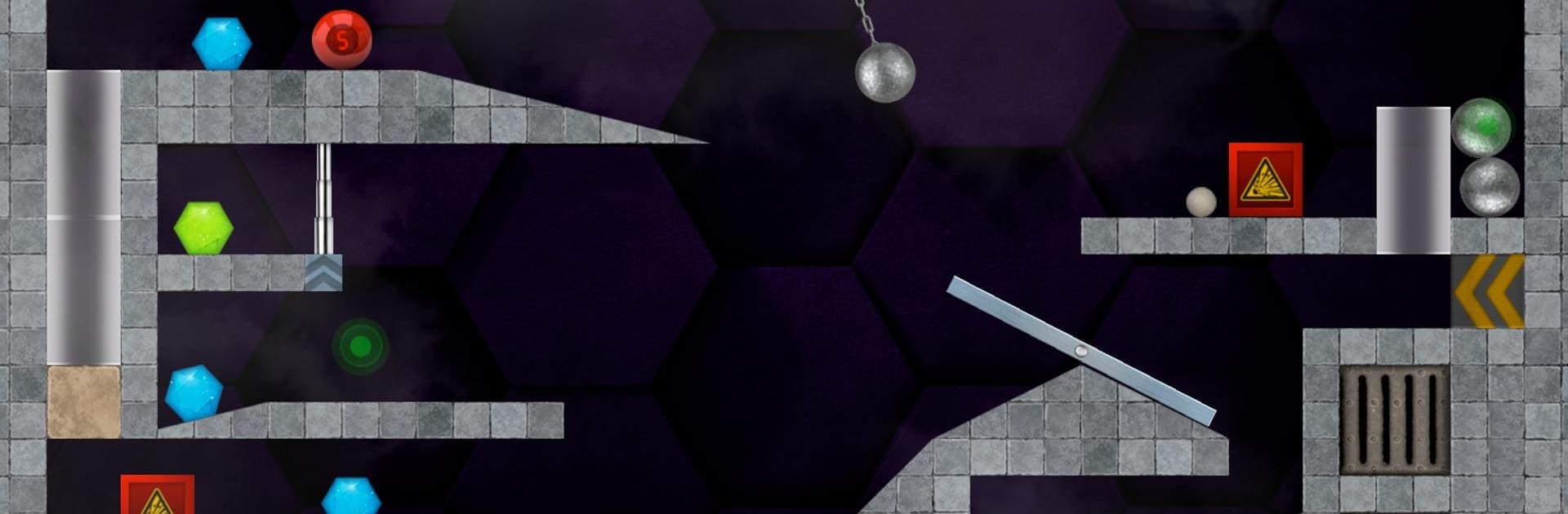 HEXASMASH • Wrecking Ball Physics Puzzle