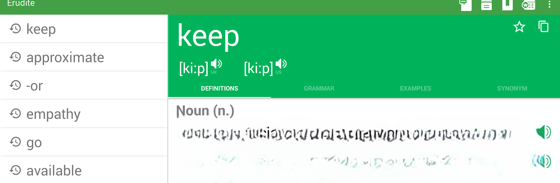 Erudite Dictionary Translator