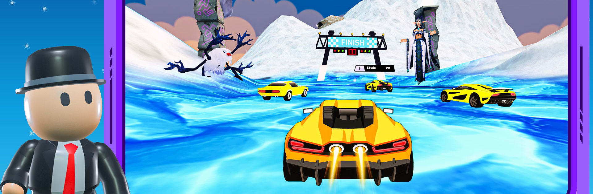 Turbo Poly Car - Speed Racer