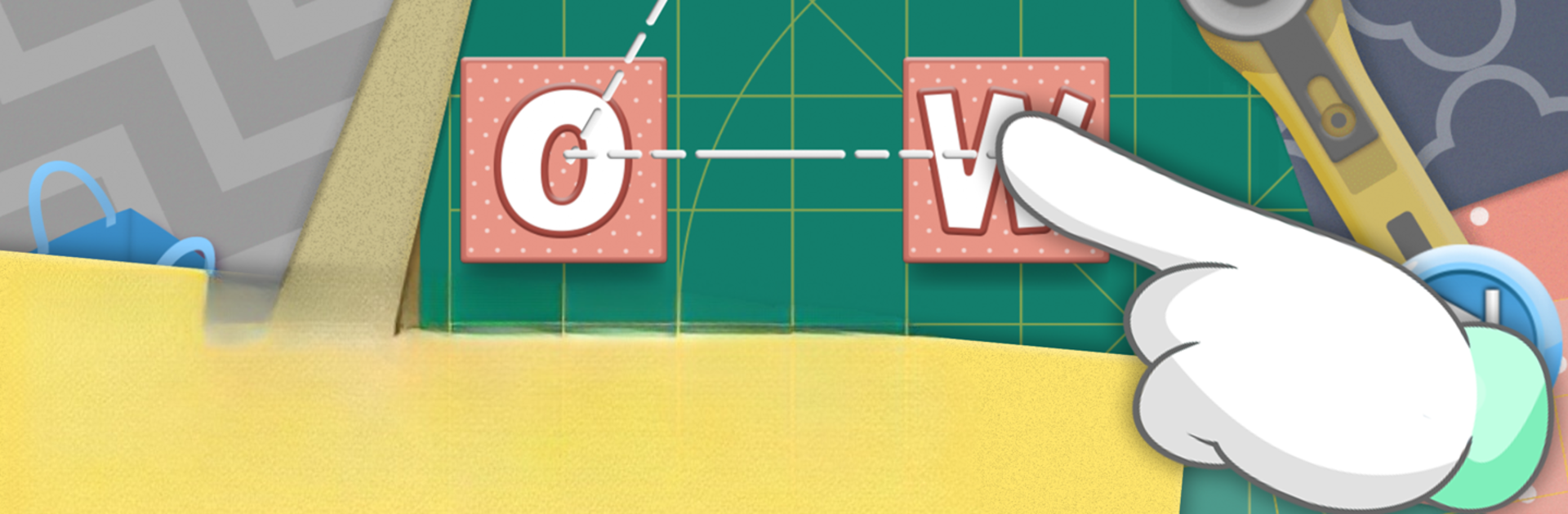 Word Stitch - Crossword Fun with Quilting + Sewing