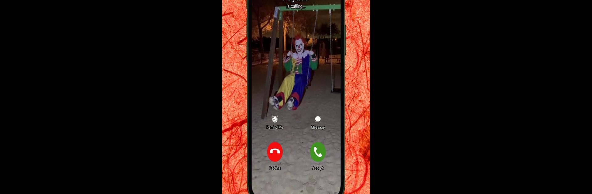 Payaso deep web llamada falsa