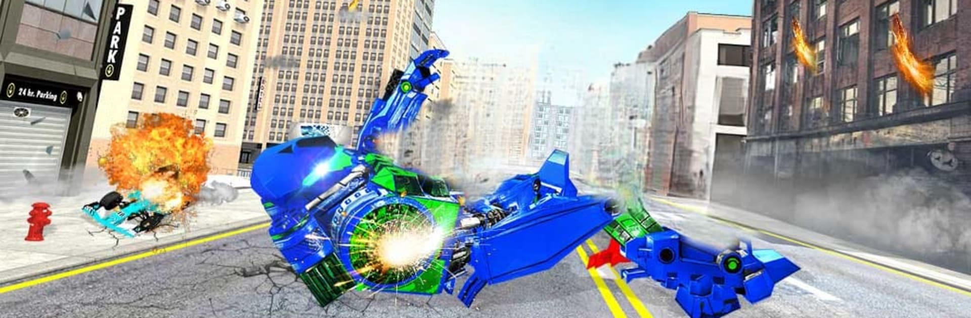 Wolf Robot Car Transform Game