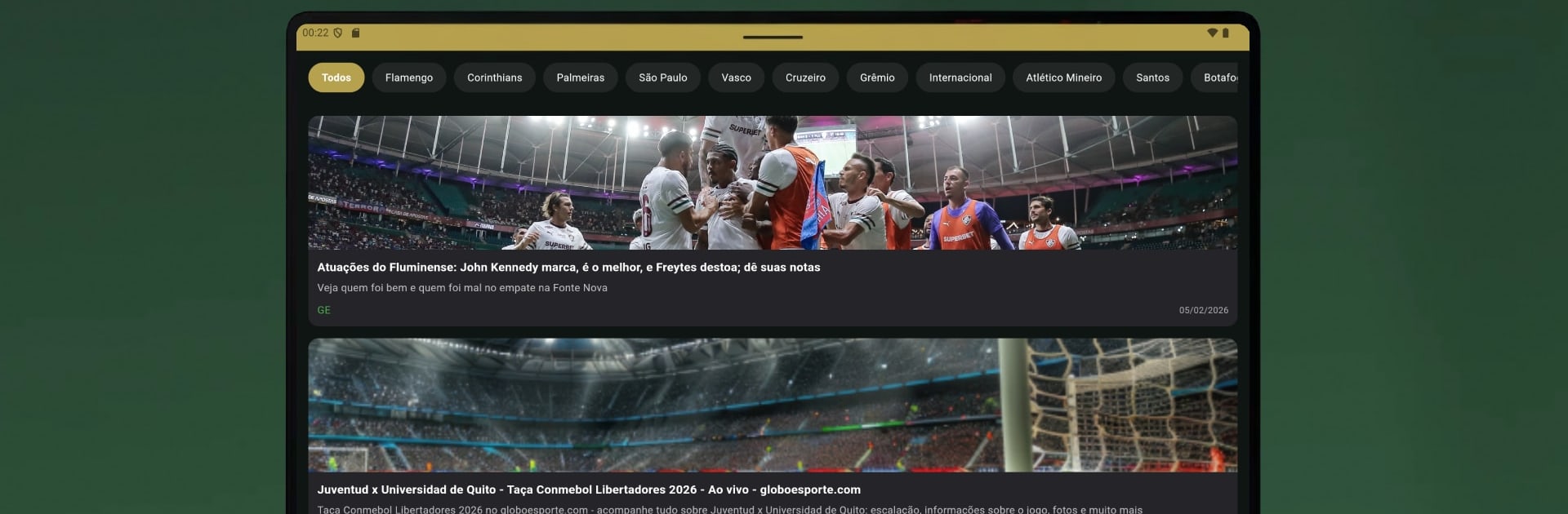 Futebol ao vivo